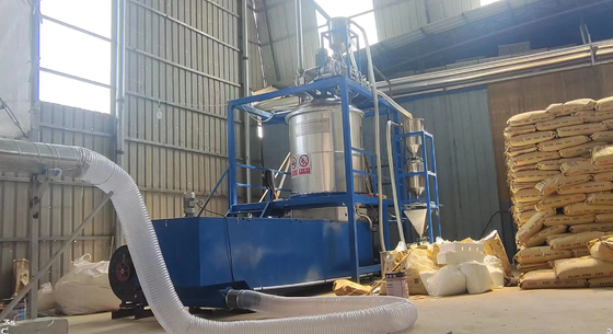 Produção de espuma de poliestireno expandido