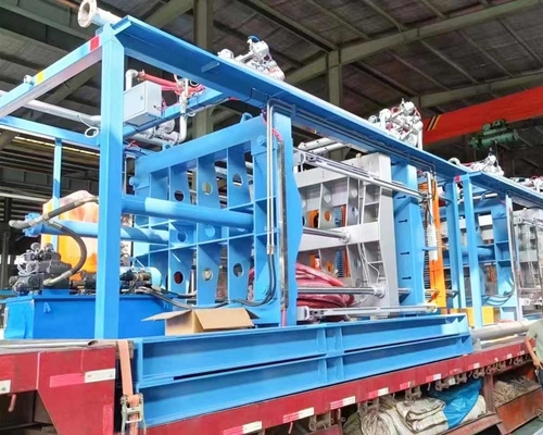 Máquina de molde expulsando da folha da espuma do EPS do poliestireno