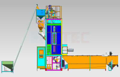 Projetos completos chave na mão Máquina de pré-expansão EPS / Máquina de expansão de espuma EPS