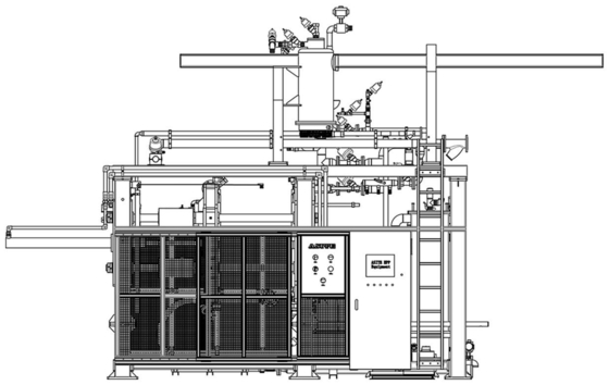 Máquina de moldagem de forma EPS de alto desempenho 380V Embalagem automática