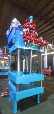 Máquina automática de moldagem de forma EPS Azul produz produtos de espuma de poliestireno moldado Equipamento