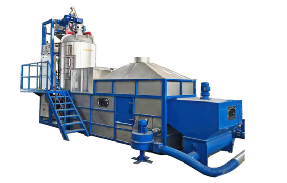 Máquina automática de pré-espumação de lotes de poliestireno expandido