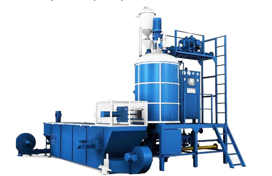 Máquina de pré-espumação contínua EPS matéria-prima de alta produtividade