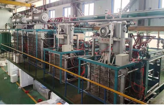 Máquina automática de moldagem de forma a vácuo EPS com controlo PLC para caixa de peixe