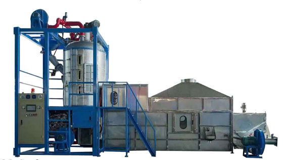 Linha de produção de pré-expansores de lotes de resíduos totalmente automáticos reduzidos